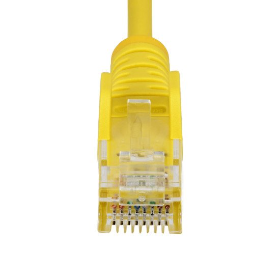 StarTech.com Câble Ethernet CAT6 Jaune Fin de 7m, Sans Accroc, 100W PoE, UTP, LSZH, Fil de Cuivre Pur 28AWG, Cordon Patch Réseau RJ45 avec Serre-Câble, Contrôlé Fluke StarTech.com Câble Ethernet CAT6 Jaune Fin de 7m, Sans Accroc, 100W PoE, UTP, LSZH, Fil de Cuivre Pur 28AWG, Cordon Patch Réseau RJ45 avec Serre-Câble, Contrôlé Fluke