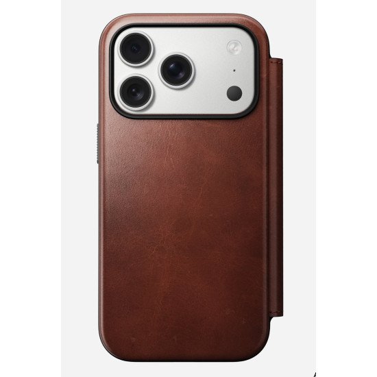 Nomad Modern Leather Folio coque de protection pour téléphones portables 16 cm (6.3") Marron