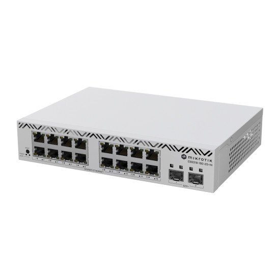 Mikrotik CSS318-16G-2S+IN commutateur réseau Géré Gigabit Ethernet (10/100/1000) Blanc Mikrotik CSS318-16G-2S+IN commutateur réseau Géré Gigabit Ethernet (10/100/1000) Blanc