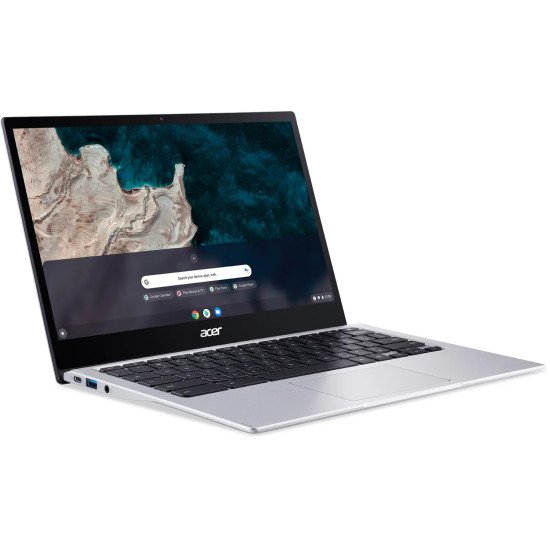 Acer Chromebook CP513-1H-S53J Qualcomm Snapdragon 7c Hybride (2-en-1) 33,8 cm (13.3") Écran tactile Full HD 4 Go LPDDR4x-SDRAM 64 Go eMMC Wi-Fi 5 (802.11ac) ChromeOS Argent