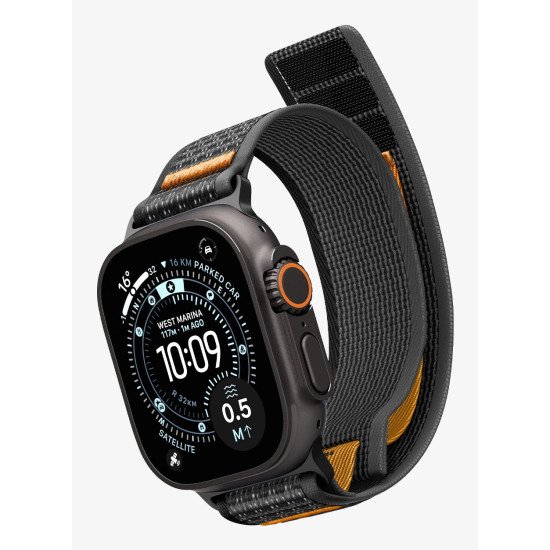 Spigen Athlex Air 2 Bande Noir, Orange Tissu