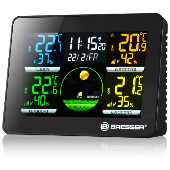 Bresser Optics 7000023 station météo numérique Noir LCD Batterie DC