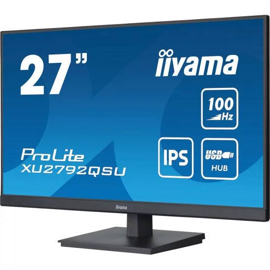 iiyama ProLite écran PC 68,6 cm (27") 2560 x 1440 pixels Dual WQHD LED Noir iiyama ProLite écran PC 68,6 cm (27") 2560 x 1440 pixels Dual WQHD LED Noir