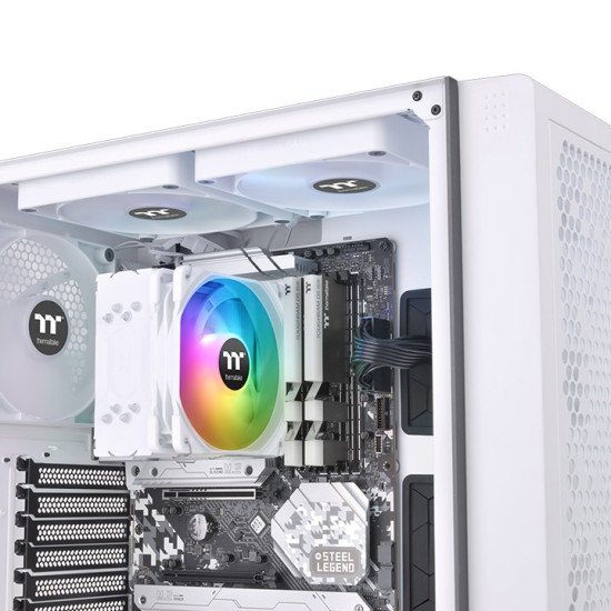 Thermaltake UX200 SE Processeur Refroidisseur d'air 12 cm Blanc 1 pièce(s)