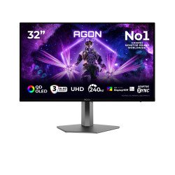 AOC AGON PRO AG326UZD2P écran PC 80 cm (31.5") 3840 x 2160 pixels 4K Ultra HD QLED Noir