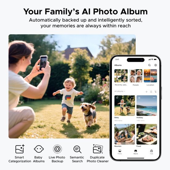 Ugreen DH4300 Plus NAS Mini Tower 8 Go LPPDDR4X UGOS Pro Gris