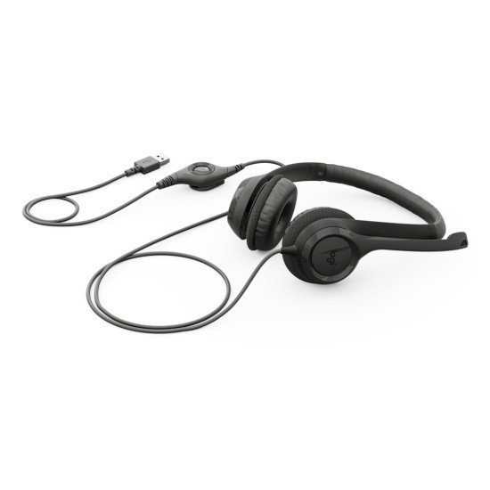 Logitech H390 USB Casque Avec fil Arceau Appels/Musique USB Type-A Noir Logitech H390 USB Casque Avec fil Arceau Appels/Musique USB Type-A Noir