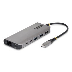 StarTech.com Adaptateur Multiport USB-C vers HDMI avec Recharge PD 140W, 4K 60Hz, Hub USB 5 Ports à 5 Gbps, GbE, Mini Dock Type-C pour MacBook / Dell / ThinkPad / HP