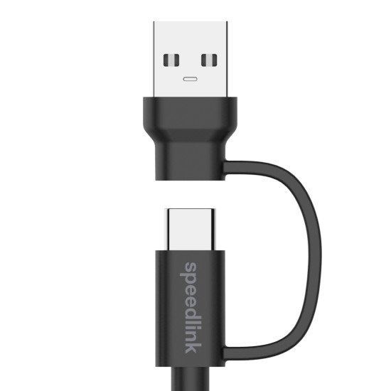 SPEEDLINK SL-460101-BK câble USB USB 3.2 Gen 1 (3.1 Gen 1) 3 m USB A/USB C USB C Noir