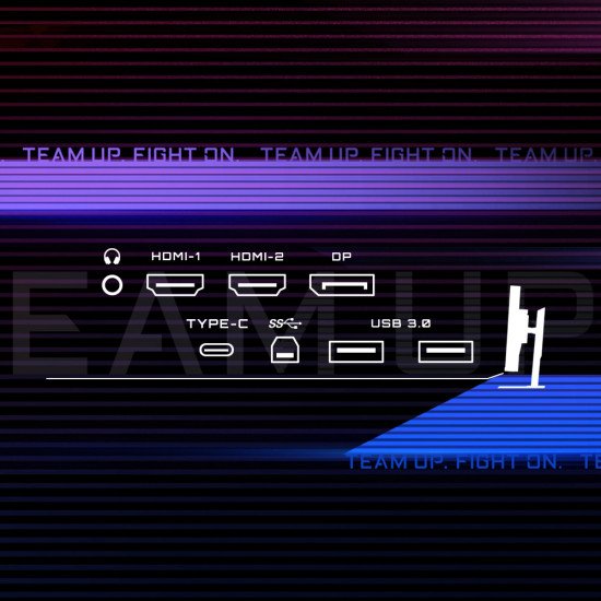 GIGABYTE M32QC Moniteur de jeu incurvé 31,5" QHD - 2560 x 1440, 1500R, 165Hz, 1ms, 350 cd/m², FreeSync Premium Pro, Display HDR400, HDMI 2.0, DisplayPort 1.2