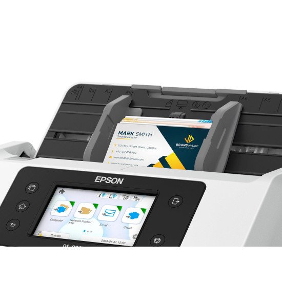 Epson WorkForce DS-800WN Alimentation papier de scanner 600 x 600 DPI A4 Blanc Epson WorkForce DS-800WN Alimentation papier de scanner 600 x 600 DPI A4 Blanc