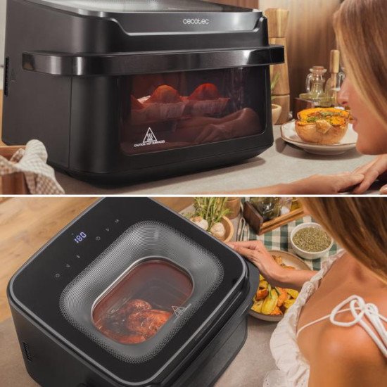 Cecotec Cecofry Advance 10000 Full Vision Double 10 L Autonome 2200 W Friteuse d'air chaud Noir