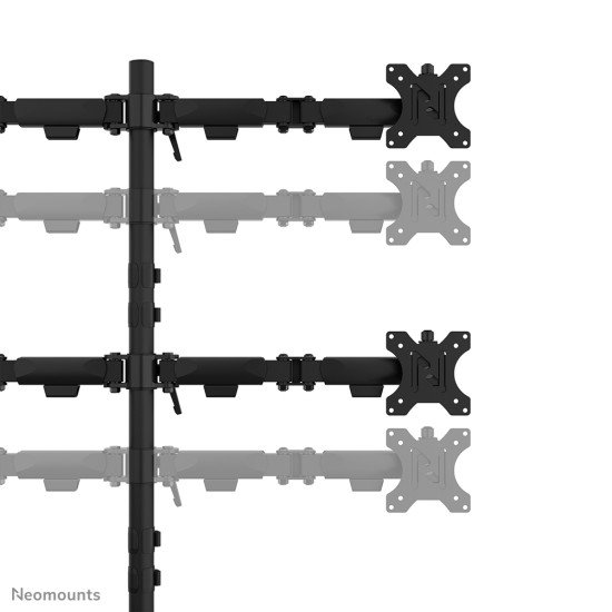 Neomounts DS60-600BL2-2 Bras de moniteur quadruple 10-32"
