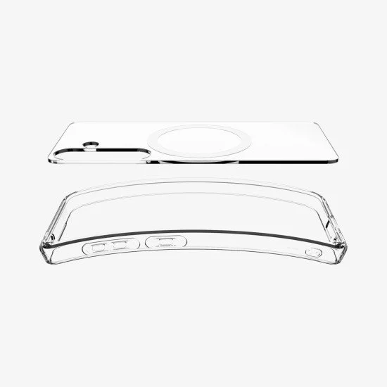 Spigen Ultra Hybrid (MagFit) coque de protection pour téléphones portables 17 cm (6.7") Housse Transparent, Blanc Spigen Ultra Hybrid (MagFit) coque de protection pour téléphones portables 17 cm (6.7") Housse Transparent, Blanc