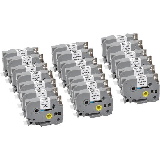 G&G 21570 ruban d'étiquette Noir sur blanc