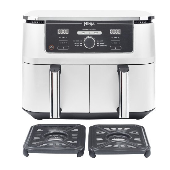 Ninja AF400EU Double 9,5 L Autonome 2470 W Friteuse d'air chaud Blanc Ninja AF400EU Double 9,5 L Autonome 2470 W Friteuse d'air chaud Blanc