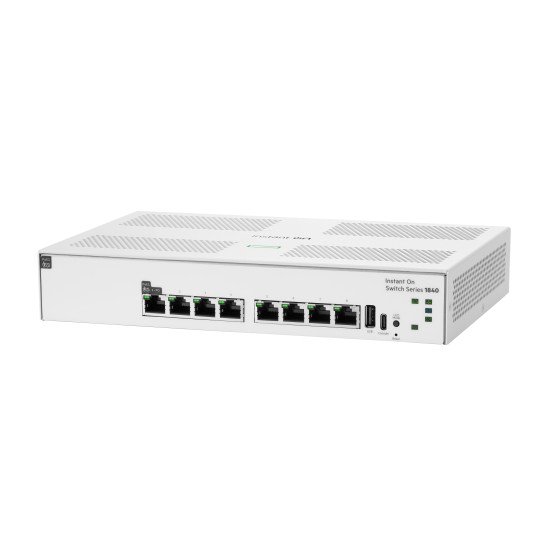 HPE Networking Instant On Switch 8p Gigabit CL4 PoE 2p SFP 124W 1840