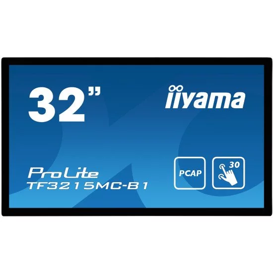 iiyama ProLite TF3215MC-B2 écran PC 80 cm (31.5") 1920 x 1080 pixels Full HD LED Écran tactile Kiosque Noir iiyama ProLite TF3215MC-B2 écran PC 80 cm (31.5") 1920 x 1080 pixels Full HD LED Écran tactile Kiosque Noir
