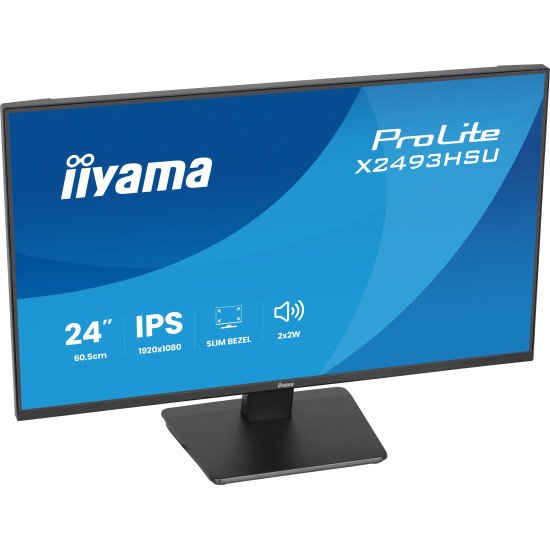 iiyama ProLite X2493HSU-B1 écran PC 60,5 cm (23.8") 1920 x 1080 pixels Full HD Noir