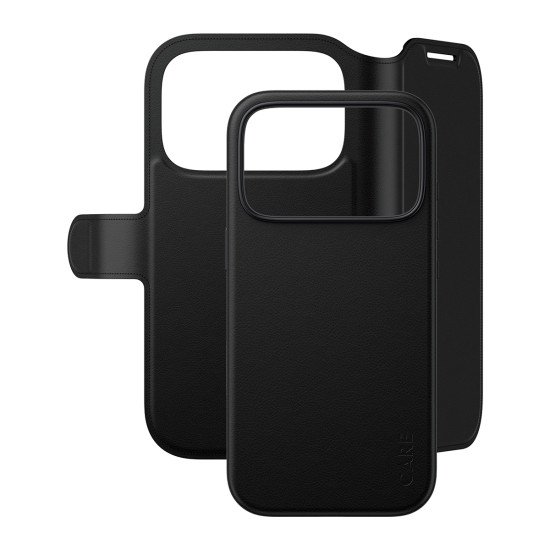 PanzerGlass CARE™ by ® Tango 2-in-1 Wallet Case Black w. MagSafe iPhone 2026 Pro | 17 Pro coque de protection pour téléphones portables Housse Transparent