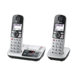 Panasonic KX-TGE522 Téléphone DECT Identification de l'appelant Argent