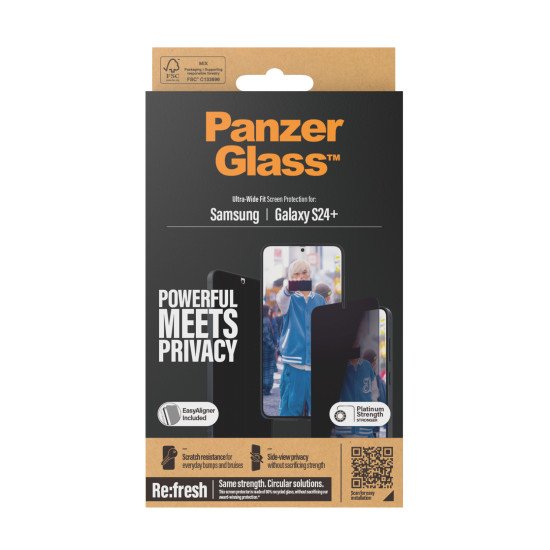 PanzerGlass Ultra Wide Fit Privacy Protection d'écran transparent Samsung 1 pièce(s)