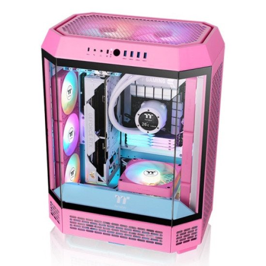 Thermaltake CL-F225-PL12PK-A système de refroidissement d'ordinateur Boitier PC Refroidisseur d'air 12 cm Rose 3 pièce(s) Thermaltake CL-F225-PL12PK-A système de refroidissement d'ordinateur Boitier PC Refroidisseur d'air 12 cm Rose 3 pièce(s)