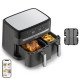 Tefal Dual Easy Fry & Grill EY905B Double 8,3 L Autonome 2700 W Friteuse d'air chaud Gris