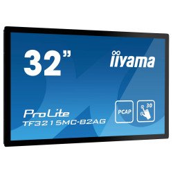 iiyama ProLite TF3215MC-B2AG écran PC 80 cm (31.5") 1920 x 1080 pixels Full HD LED Écran tactile Kiosque Noir iiyama ProLite TF3215MC-B2AG écran PC 80 cm (31.5") 1920 x 1080 pixels Full HD LED Écran tactile Kiosque Noir