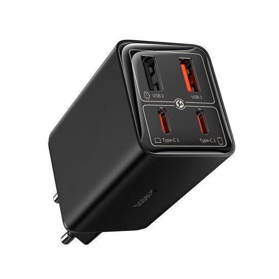 Baseus GAN6 65W ŞARJ+100W C TO C KBL-SYH chargeur d'appareils mobiles Ordinateur portable, PDA, Tablette Noir USB Auto