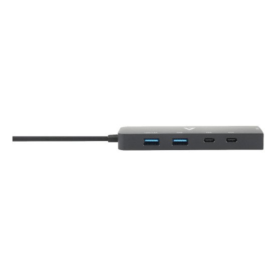 V7 Adaptateur Ethernet 2.5 G USB-C mâle vers USB-A femelle x 2, USB-C femelle x 1 , RJ45 femelle x 1 noir