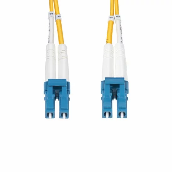 StarTech.com Câble Fibre Optique de 50m Duplex Monomode LC à LC (UPC) OS2, 9/125µm, 100G, Cordon Fibre Optique, Insensible à la Courbure, Faible Perte d'Insertion, Cordon Patch Fibre LSZH StarTech.com Câble Fibre Optique de 50m Duplex Monomode LC à LC (UPC) OS2, 9/125µm, 100G, Cordon Fibre Optique, Insensible à la Courbure, Faible Perte d'Insertion, Cordon Patch Fibre LSZH