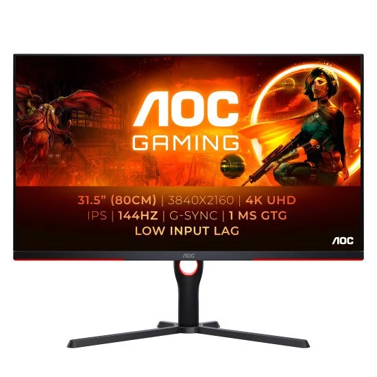 AOC G3 U32G3X LED display 80 cm (31.5") 3840 x 2160 pixels 4K Ultra HD Noir, Rouge AOC G3 U32G3X LED display 80 cm (31.5") 3840 x 2160 pixels 4K Ultra HD Noir, Rouge