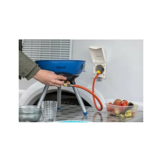 Campingaz Party Grill 400 Caravan Dessus de table propane/butane Noir, Bleu, Acier satin 2000 W Campingaz Party Grill 400 Caravan Dessus de table propane/butane Noir, Bleu, Acier satin 2000 W