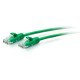 C2G Câble de raccordement Ethernet fin Cat6a non blindé (UTP) avec protection anti-accrochage de 0,3 m - Vert