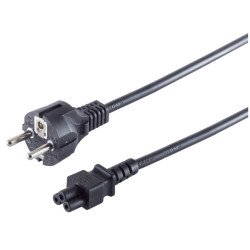 S/CONN maximum connectivity 60001 câble électrique Noir 1,8 m Prise d'alimentation type F IEC C5