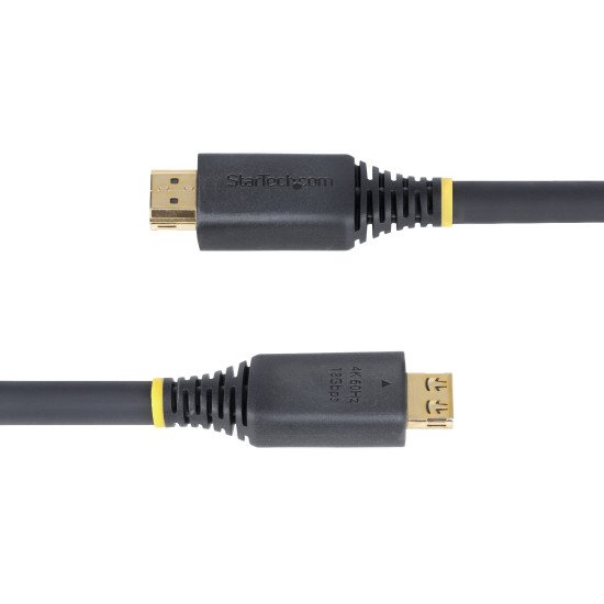 StarTech.com Câble HDMI Haut Débit de 6m avec Connecteur à Pince, 4K 60Hz/1440p 144Hz, HDR10/HDCP 2.2/ARC, 18Gbps, UHD HDMI 2.0, Cordon pour TV/Moniteur/Écran, Gaine TPE StarTech.com Câble HDMI Haut Débit de 6m avec Connecteur à Pince, 4K 60Hz/1440p 144Hz, HDR10/HDCP 2.2/ARC, 18Gbps, UHD HDMI 2.0, Cordon pour TV/Moniteur/Écran, Gaine TPE