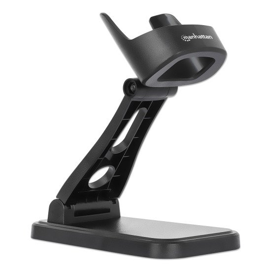Manhattan Support réglable pour scanner codes-barres, hauteur et inclinaison réglables, compatible 153997/154116/154185, noir, garantie à vie