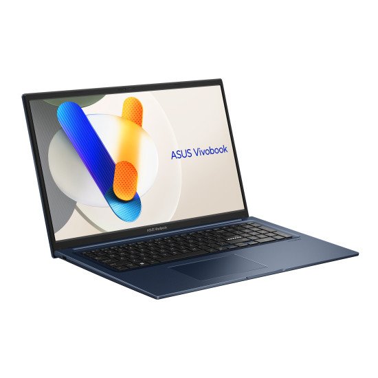 ASUS Vivobook 17 X1704VA-AU836W Intel Core 5 120U Ordinateur portable 43,9 cm (17.3") Full HD 16 Go DDR4-SDRAM 512 Go SSD Wi-Fi 6 (802.11ax) Windows 11 Home Belge Bleu