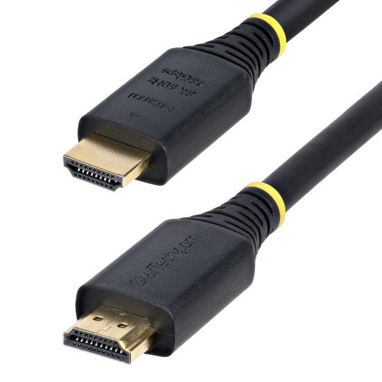StarTech.com Câble HDMI Ultra Haut Débit Certifié de 5m, 8K 60 Hz/4K 120 Hz, Câble HDMI 2.1 avec HDR10+ / eARC, 48 Gbps, Câble HDMI 8K pour Moniteur/Téléviseur/Écran, Gaine TPE Flexible