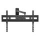 Manhattan Support mural pour TV/moniteurs (Bras articulé), écrans 32"–65", Compatibilité VESA : de 100x100 à 600x400 mm (vérifiez les dimensions des quatre trous de fixation à l'arrière), charge max. 35 kg, noir, garantie à vie