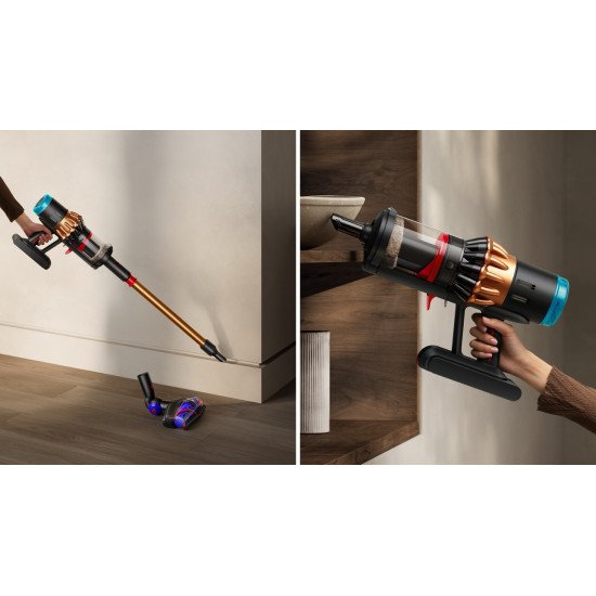 Dyson V16 Piston Animal Aspirateur-balai 2 en 1 Batterie Sec HEPA Sans sac 1,3 L 900 W Noir, Cuivre