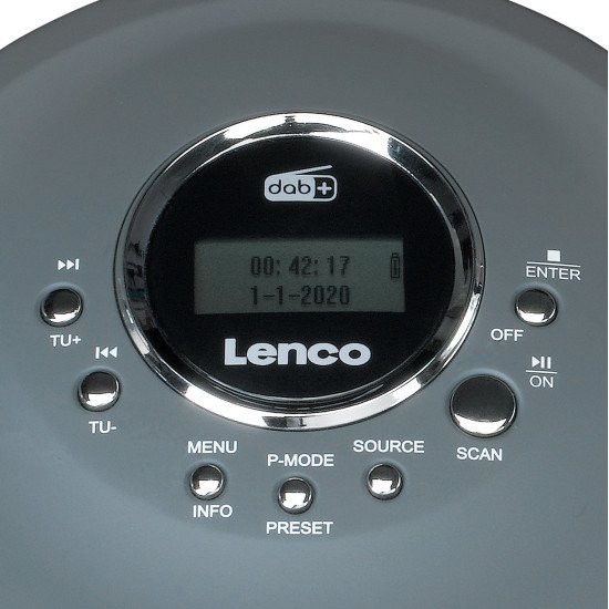 Lenco CD-400GY Lecteur de CD Lecteur CD personnel Anthracite