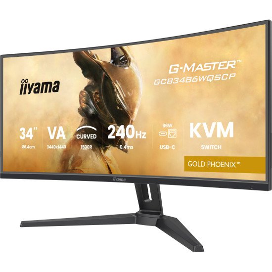 iiyama G-MASTER GCB3486WQSCP-B1 écran PC 86,4 cm (34") 1440 x 3440 pixels 4K Ultra HD Noir iiyama G-MASTER GCB3486WQSCP-B1 écran PC 86,4 cm (34") 1440 x 3440 pixels 4K Ultra HD Noir