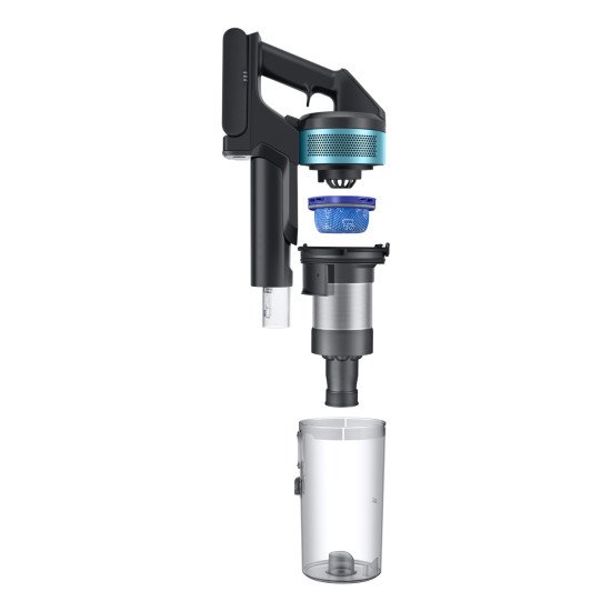 Samsung VS20B75AGR1/GE aspirateur balai et balai électrique Aspirateur-balai 2 en 1 Batterie Sec Sans sac 0,8 L 550 W Noir, Chrome, Couleur menthe, Bleu