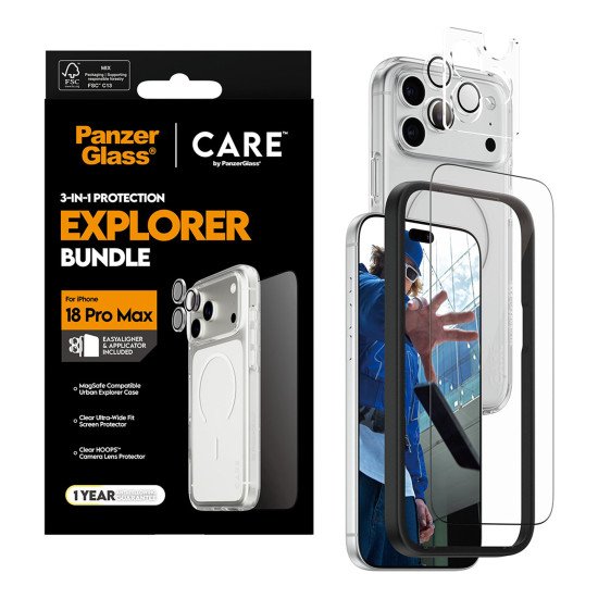 PanzerGlass CR94469 écran et protection arrière de téléphones portables Protecteur de dos/écran Apple 3 pièce(s)