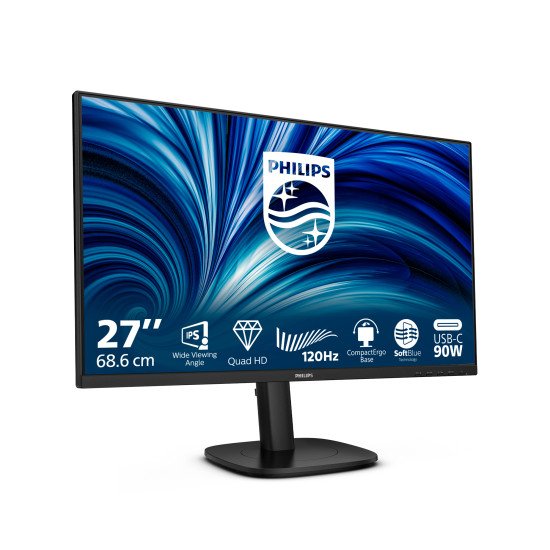Philips 3000 series 27B2U3601/00 écran PC 68,6 cm (27") 2560 x 1440 pixels Quad HD LCD Noir