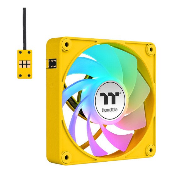 Thermaltake CT120 EX Reverse ARGB Sync PC Boitier PC Ventilateur 12 cm Jaune 3 pièce(s) Thermaltake CT120 EX Reverse ARGB Sync PC Boitier PC Ventilateur 12 cm Jaune 3 pièce(s)
