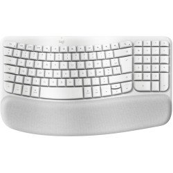 Logitech Wave Keys for Mac clavier maison/bureau Bluetooth AZERTY Français Blanc