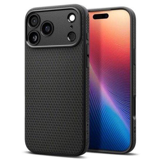 Spigen iPh 17 Pro Max Liq Air Mt Black coque de protection pour téléphones portables Housse